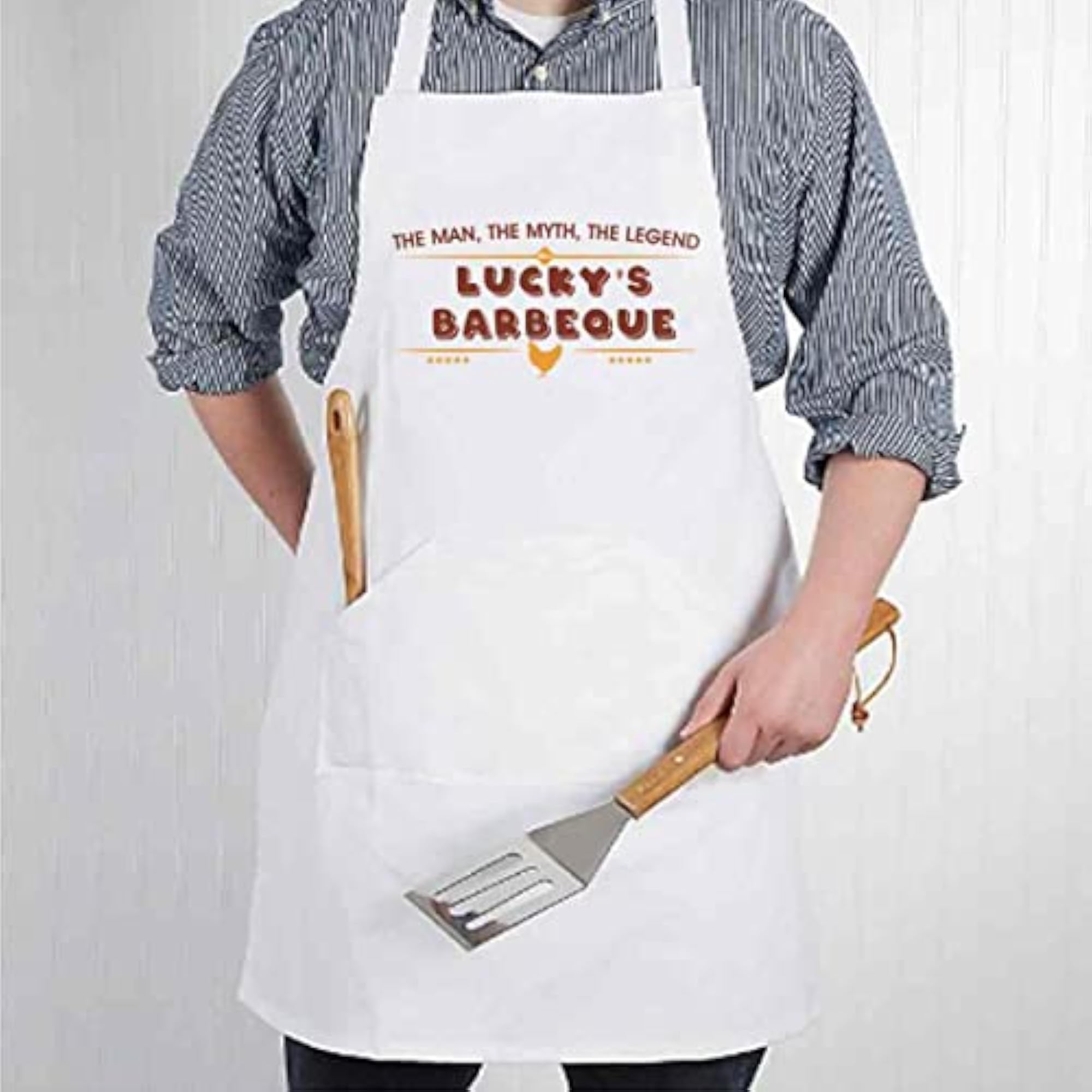 Personalised Custom Kitchen Apron with Name, Gift for Cooking